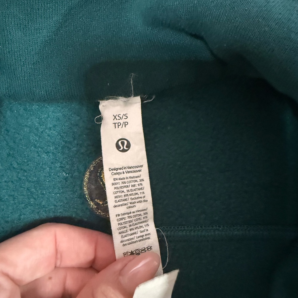 Teal Half-Zip Pullover - image 4